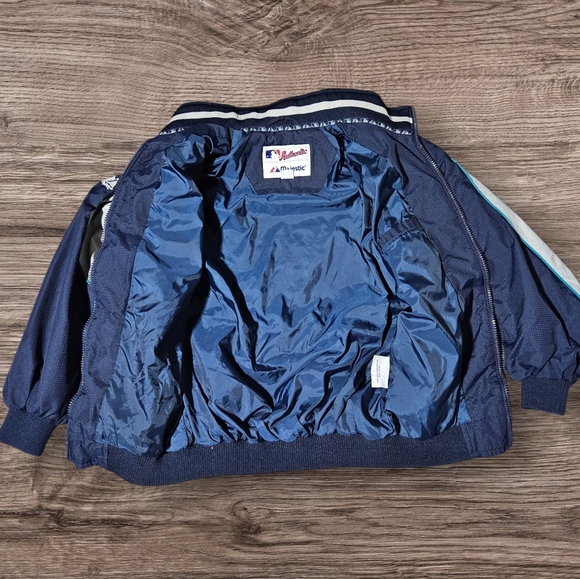 Mariners Baseball Jacket Authentic Majestic Therma Base Youth Sz Medium MLB Kids - Picture 3 of 12